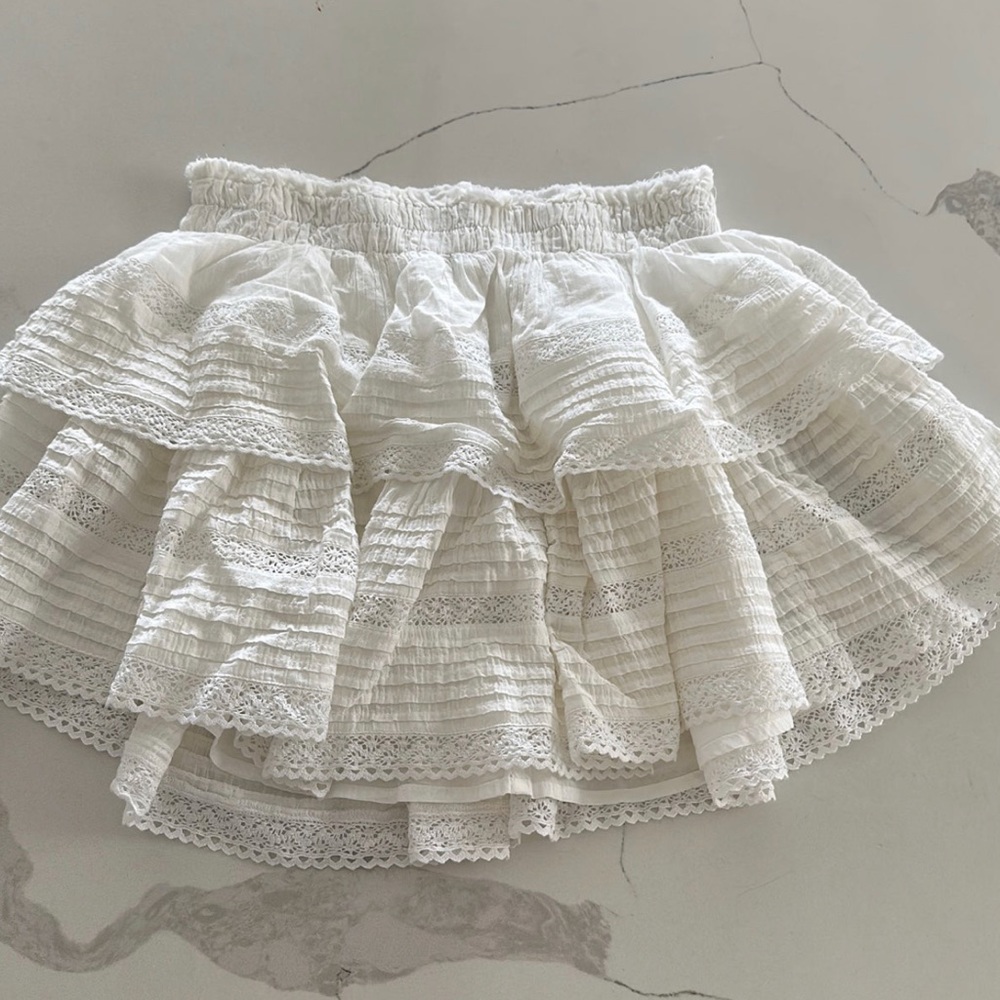 NWT Aerie Rock N Ruffle White Skirt- Small